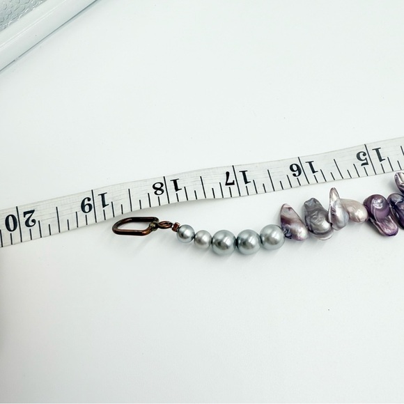 Vintage Beautiful Keshi Freshwater Pearl with Gem Stone Padent - Picture 6 of 6